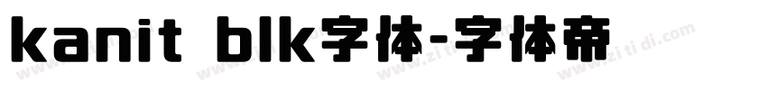 kanit blk字体字体转换